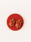 Pendientes Tortuga Rojo
